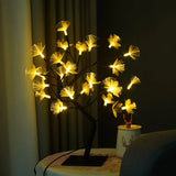 Lumière Pour Arbre À Fleurs En Fibre Optique En Bouleau Blanc