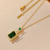 Collar Greta con piedra de esmeralda