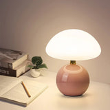 Houbová lampa Francouzská krémová