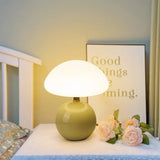 Houbová lampa Francouzská krémová