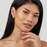 Anillo de Panal de Miel en Oro y Cristal