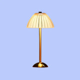 Bezdrátová stolní lampa z kovu a krystalu
