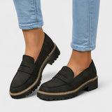 Danika - Pohodlné hrubé loafers boty