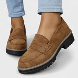 Danika - Pohodlné hrubé loafers boty