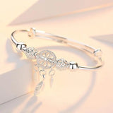 Pulsera Ajustable Atrapasueños en Plata