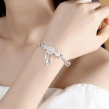 Pulsera Ajustable Atrapasueños en Plata