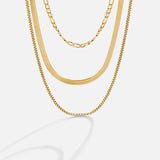 Collar de cadenas en capas estilo Viena