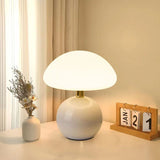 Houbová lampa Francouzská krémová